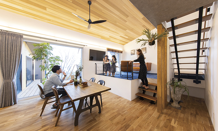 実際の暮らしを描けるリアルサイズのモデルハウス。