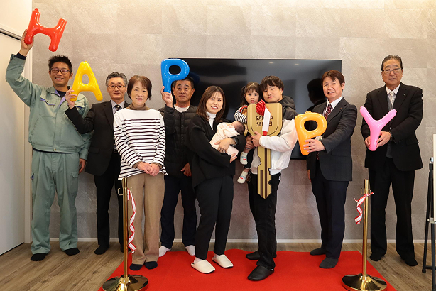 施工・お引渡し式の様子