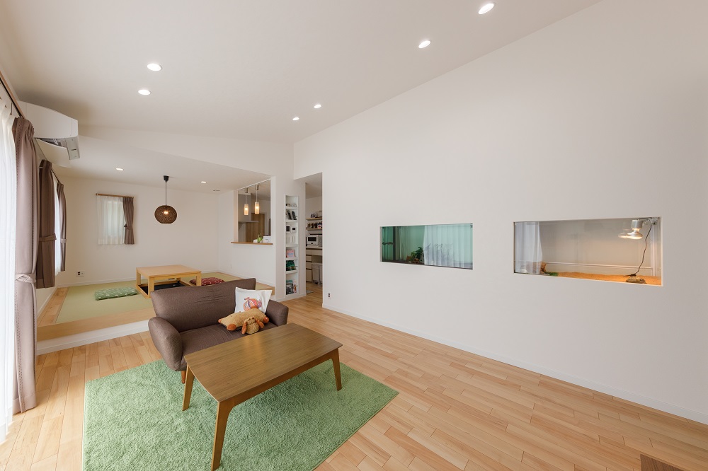 本格シアタールームと<br>ミニアクアリウムのある平屋