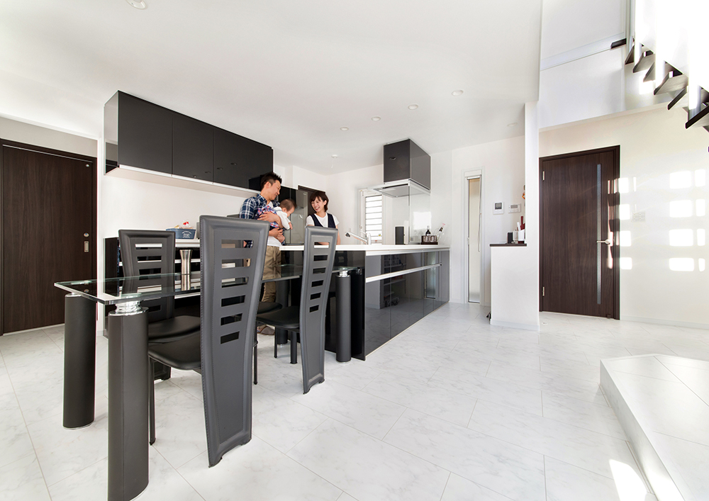 2、3の要望に対し10の提案がうれしい個性を表現した二世帯住宅