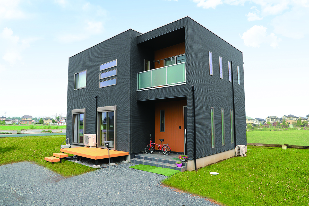 スタイリッシュなキューブ型<br>こだわりのシンプルモダンの家