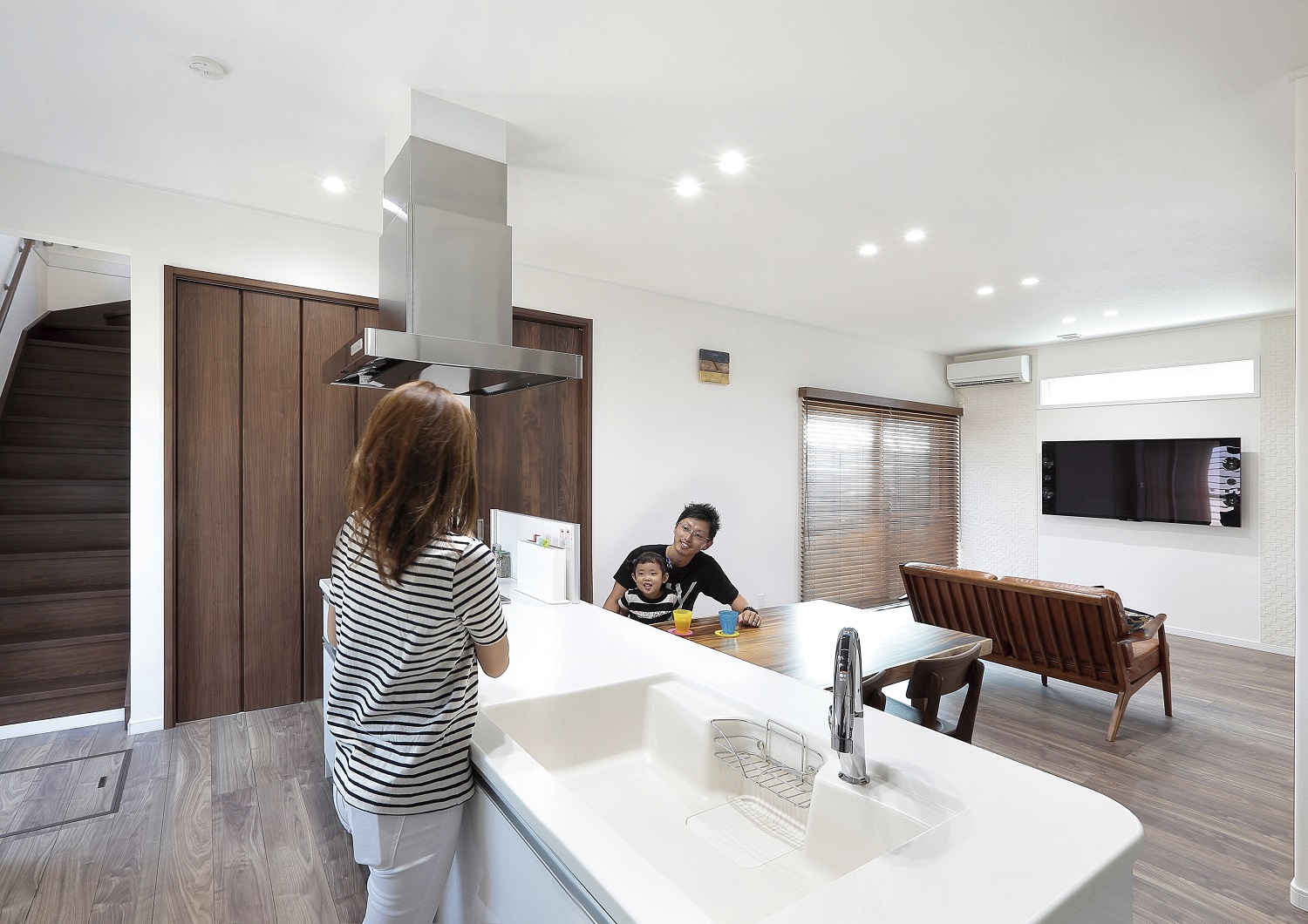 高さ×広さを叶えたＬＤＫ<br>便利な間取りの平屋で暮らす