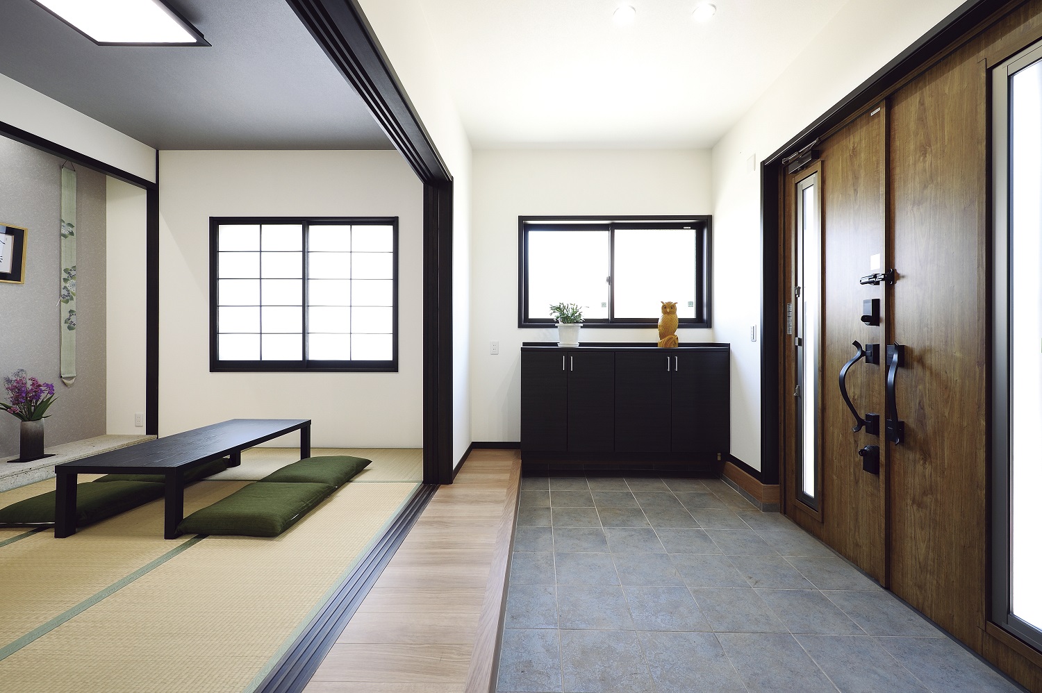 家族が集まる開放的な大空間設計にこだわった二世帯住宅