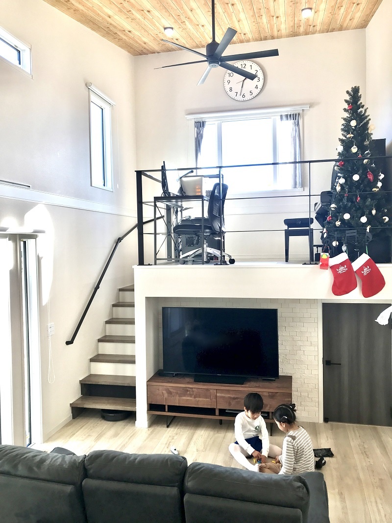 スキップフロアで趣味を愉しむ１年中快適な温度の平屋【C値：0.5】