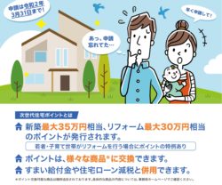 次世代住宅ポイントの申請をしました。